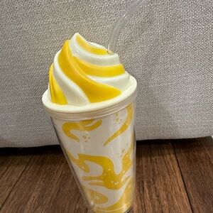 Disney Parks Dole Whip Yellow and White Swirl Cup